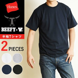 Hanesヘインズ 2枚組 ビーフィー Tシャツ BEEFY-T 半袖 パックTシャツ インナー メンズ 人気 定番 H5180【gs2】