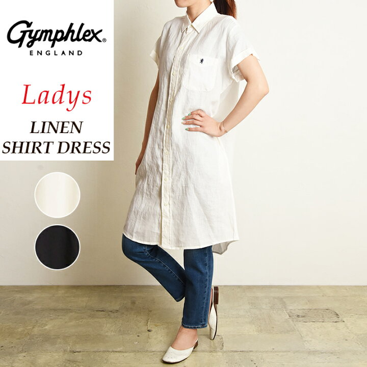 楽天市場】【SALE／20％OFF】Gymphlex ジムフレックス リネン ドレス 
