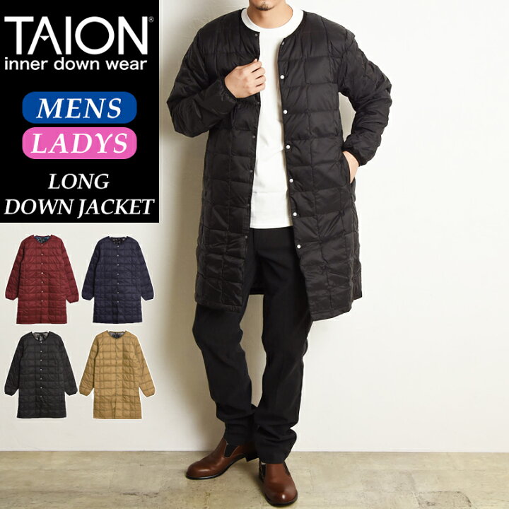 楽天市場】【セール／20％OFF】TAION タイオン ロング インナーダウン 