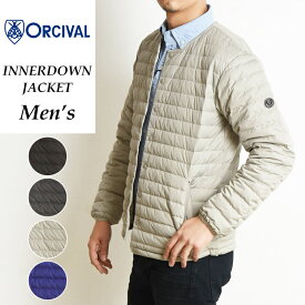 【セール／10%OFF】オーシバル オーチバル Orcival スナップボタン インナーダウン ジャケット メンズ アウター ライトダウン 軽量 暖か RC-8094 DPT【gs0】