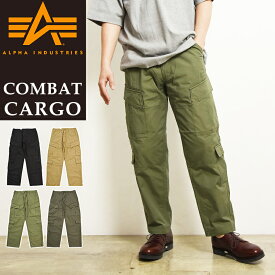 2024春夏新作【セール／10%OFF】アルファインダストリーズ ALPHA INDUSTRIES COMBAT カーゴパンツ コットン リップストップ メンズ 男性 紳士 ミリタリー テーパード ゆったり ACU SALE TB1058【gs0】