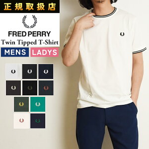 �t���b�h�y���[ FRED PERRY �N���[�l�b�N����T�V���c �c�C�� �e�B�b�v�h �J�b�g�\�[ �����Y ���f�B�[�X Twin Tipped S/S Tee M1588�ygs0�z
