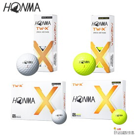 HONMA（本間）2024 TW-X ボール（BTQ2402） ホワイト/イエロー スリーブ/ダース