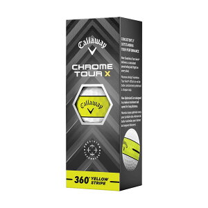 Callaway �L�����E�F�C �N�����c�A�[X 360 �C�G���[�X�g���C�v �S���t�{�[�� CALLAWAY CHROME TOUR X 360° YELLOW STRIPE �S���t �_�[�X �X���[�u 4�s�[�X �X�s�����\ �V���[�g�Q�[�� �A�v���[�` �~�܂� �A��