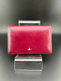 【中古品】Vivienne Westwood ヴィヴィアンウエストウッド　カードケース　名刺入れ　ワインレッド 高級　お洒落