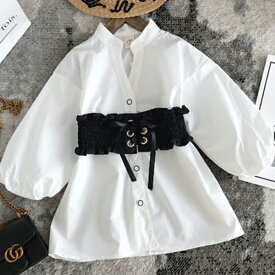 トップス シャツ ブラウス 女の子 おしゃれ かわいい 長袖 秋冬 キッズ 子供服 子ども服 子供 子ども 服 白 ホワイト ホワイト ナチュラル 小学生 通学 ガール 90 100 110 120 130 140 150