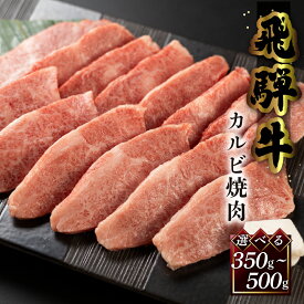 菊の井 飛騨牛 カルビ焼肉 350g/500g 冷凍 下呂市 送料無料 ［北海道・沖縄・離島は別途送料あり］