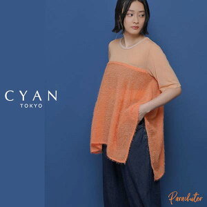 �yCYAN TOKYO�z�V�A�� �g�[�L���[ �X�N�G�A�w���t�F�U�[�R���rTOPS 601474 2026 summer collection �l�C 30�� 40�� 50�� 60�� �Z���N�g�V���b�v �p���V���[�^�[ �V�A�� ���l�Z���N�g�V���b�v ���� �I�����C