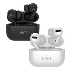 Lazos �Ɨ��^ Bluetooth �C���z�� V5.3 + EDR�@�u���b�N L-TWS-1 �z���C�g L-TWS-2 �炻�� ���]�X ������