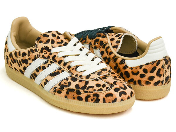 【9/11 23:59まで★楽天スーパーSALE】 adidas SAMBA OG W 【アディダス サンバ オージー ウィメンズ】 【オリジナル テラス ファッション】 【インドア トレーニング レディース メンズ アニマル ジャガー レパード ヒョウ】 MAGBEI / IVORY / GUM