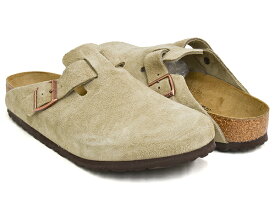 BIRKENSTOCK BOSTON【ビルケンシュトック ボストン】【サンダル クロッグ ビルケン レギュラー ナロー 普通幅 細幅 スエードレザー スウェード トープ ベージュ】TAUPE / SUEDE LEATHER