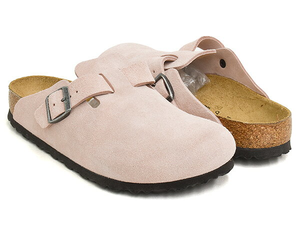 【9/11 23:59まで★楽天スーパーSALE】 BIRKENSTOCK BOSTON 【ビルケンシュトック ボストン】 【サンダル クロッグ ビルケン レギュラー ナロー 普通幅 細幅】 【スエードレザー スウェード ピンク クレー】 PINK CLAY