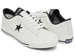 CONVERSE ONE STAR J�y�R���o�[�X �����X�^�[ ���C�h �C�� �W���p�� ���{���zWHITE / BLACK [spcn]