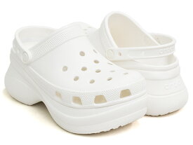 crocs WOMEN'S CLASSIC BAE CLOG【クロックス ウィメンズ クラシック ベイ クロッグ】【厚底 サンダル レディース 女性 限定 ホワイト】WHITE