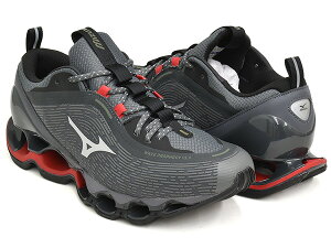 MIZUNO WAVE PROPHECY 13.2�y�~�Y�m �E�G�[�u �v���t�F�V�[ �T�[�e�B�[�� �|�C���g �c�[ �E�F�[�u�z�y�����j���O �V���[�Y �����Y �a�m �j�� �_�[�N�O���[ �V���o�[ ���b�h�zQUIET SHADE / SILVER / BARBADOS 