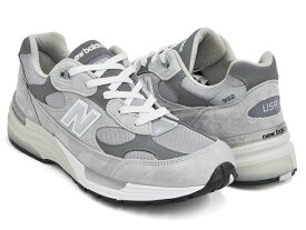 NEW BALANCE M992 GR【ニューバランス 992 Dワイズ】【メイド イン アメリカ USA】GREY / WHITE (WIDTH:D)