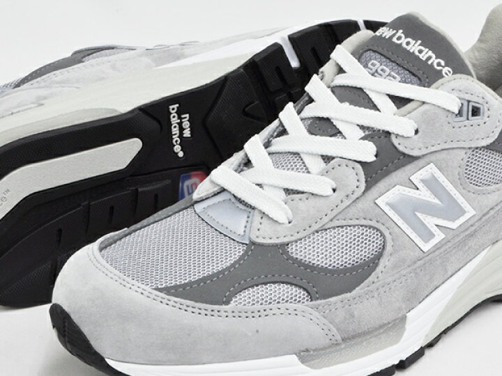 NEW BALANCE M992 GR ニューバランス 992 Dワイズ メイド イン アメリカ USA GREY WHITE WIDTH D
