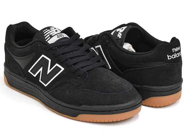 【9/11 23:59まで★楽天スーパーSALE】 NEW BALANCE NUMERIC NM480 SBW 【ニューバランス ヌメリック 480 480l P480 プライド PRIDE】 【スケートボード スケート シューズ スケシュー NB ブラック ガム】 BLACK / BLACK