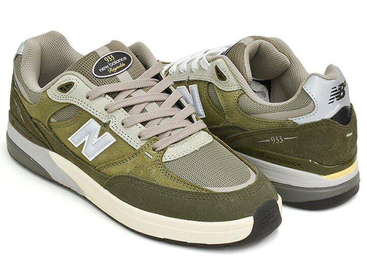NEW BALANCE NUMERIC NM933 JKL ニューバランス ヌメリック 933 アンドリュー・レイノルズ Andrew Reynolds 993 スケートボード スケート シューズ スケシュー NB オリーブ DARK OLIVE LIGHT OLIVE