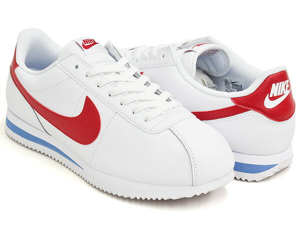 【9/11 23:59まで★楽天スーパーSALE】 NIKE CORTEZ 【ナイキ コルテッツ】 【2 レザー ホワイト レッド ブルー トリコロール】 WHITE / VARSITY RED - VARSITY BLUE