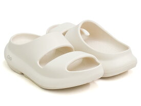 OOFOS OOYEA【ウーフォス ウーヤー】【厚底 リカバリー サンダル スライド シャワー アフタースポーツ メンズ ウィメンズ レディース ユニセックス ブラック】CHALK