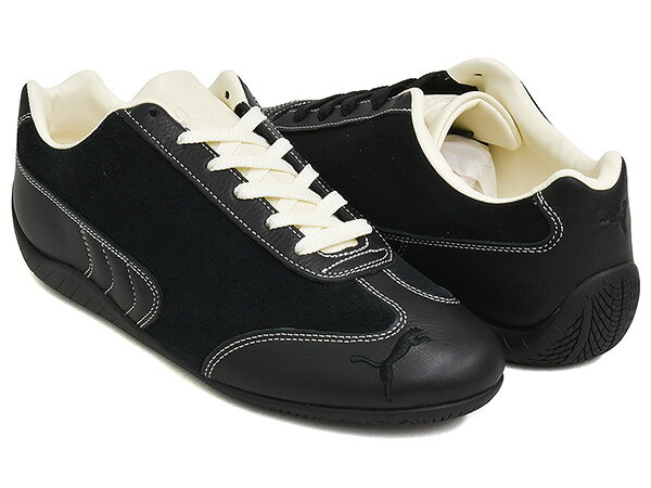 【9/11 23:59まで★楽天スーパーSALE】 PUMA SPEEDCAT ICONS 【プーマ スピードキャット アイコン】 【レーシング ドライビング シューズ ロープロファイル レースコア ブラック】 PUMA BLACK - FROSTED IVORY