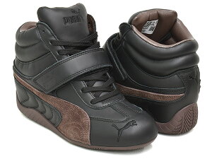 PUMA SPEEDCAT WEDGE CROC WNS�y�v�[�} �X�s�[�h�L���b�g �E�F�b�W �N���b�N �E�B�����Y�z�y�C���q�[�� �X�j�[�J�[ �V���[�Y �X�^�C���A�b�v ���[�X�R�A ���f�B�[�X �u���b�N �u���E���zPUMA BLACK - CHO