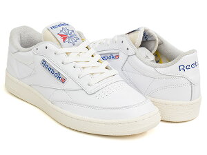 Reebok CLUB C 85 VINTAGE�y���[�{�b�N �N���u �V�[ 1985 ���B���e�[�W�z�y�r���e�[�W �`�����s�I�� �J�W���A�� �e�j�X �V���[�Y�zFTWWHT / CHALK / VECBLU