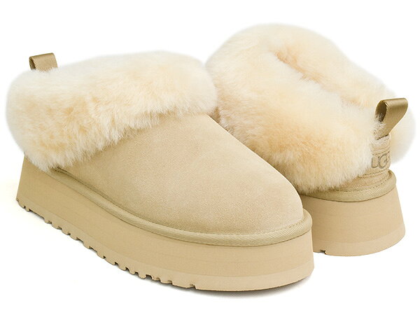 UGG W TAZZELLE 【アグ タゼル】 【プラットフォーム 厚底 カジュアル サンダル クロッグ ミュール スリッパ シューズ】 【スタイルアップ ウィメンズ レディース マスタードシード ベージュ】 MUSTARD SEED