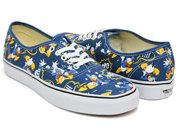 楽天市場 Vans Authentic バンズ オーセンティック ディズニー ドナルドダック Disney Donald Duck Navy ｇｅｔｔｒｙ