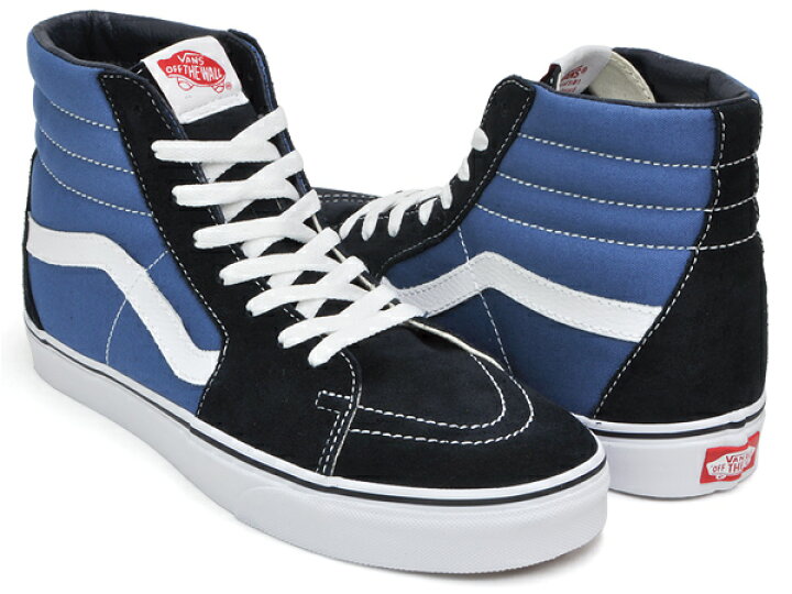 vans navy sk8 hi