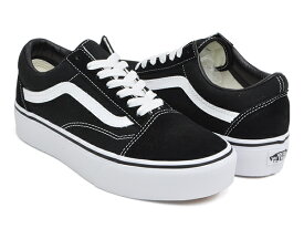 【4/25 23:59まで★28時間限定セール】VANS OLD SKOOL PLATFORM【バンズ オールドスクール プラットフォーム 厚底】【ウィメンズ レディース ガールズ ジュニア 女性 サイズ】BLACK / WHITE