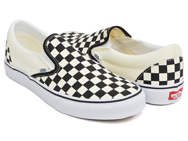 【9/11 23:59まで★楽天スーパーSALE】 VANS CLASSIC SLIP-ON 【バンズ クラシック スリッポン】 BLK & WHTCHCKERBOARD / WHT [spvn]