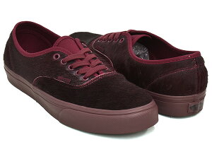 VANS AUTHENTIC�y�o���Y �I�[�Z���e�B�b�N�z�y�|�j�[�w�A �|�[�g���b�h �o�[�K���f�B ���b�h�zPONY HAIR PORT