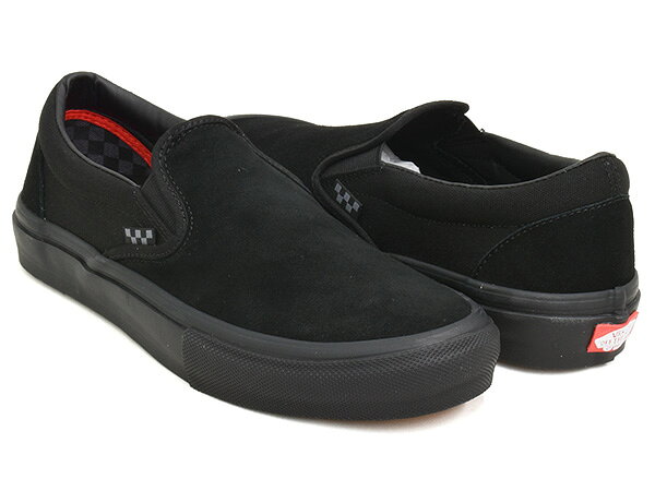 VANS SKATE SLIP-ON 【バンズ スケート スリッポン】 【スケートボード SKATEBOARDING SB プロ PRO】 BLACK / BLACK [spvn]