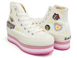 CONVERSE ALL STAR CHUNKYLINE HI / THE POWERPUFF GIRLSyRo[X I[X^[ nCzyp[pt K[Y `L[C  vbgtH[ `bNeC[ zCgzWHITE (5SE182)