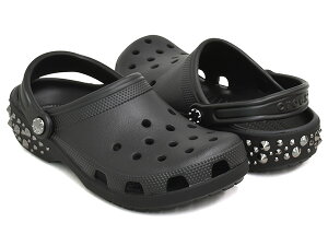 crocs CLASSIC STUDDED CLOGyNbNX NVbN X^bh NbOzyX^bY T_ Y EBY fB[X jZbNX  ubNzBLACK