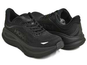 HOKA BONDI 9�y�z�J �����Y �{���_�C 9�z�y�����j���O �V���[�Y �N�b�V���� ���[�h �X�|�[�c �J�W���A�� �I�l�I�l �u���b�N�zBLACK / BLACK (WIDTH:D)
