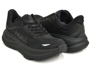 HOKA WMS BONDI 9�y�z�J �E�B�����Y �{���_�C 9�z�y�����j���O �V���[�Y �N�b�V���� ���[�h �X�|�[�c �J�W���A�� ���f�B�[�X �I�l�I�l �u���b�N�zBLACK / BLACK (WIDTH:B)