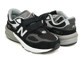 NEW BALANCE PV990 BK6【ニューバランス 990 V6 6代目】【キッズ ジュニア シューズ スニーカー 子供 靴 ベルクロ ブラック 黒】BLACK / SILVER