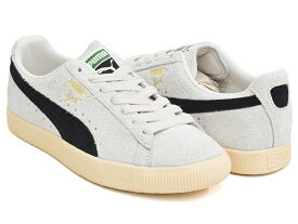 【4/30 23:59まで★期間限定セール】PUMA CLYDE HAIRY SUEDE【プーマ クライド ヘアリー スウェード スエード】【カジュアル スニーカー シューズ ホワイト ブラック】SEDATE GRAY - CASHEW