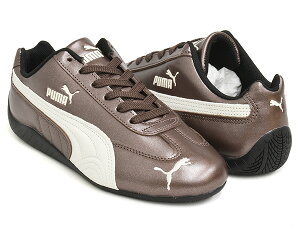 PUMA SPEEDCAT METALLIC�y�v�[�} �X�s�[�h�L���b�g ���^���b�N�z�y���[�V���O �h���C�r���O �V���[�Y ���[�v���t�@�C�� ���[�X�R�A ���[ ROSE BLACKPINK �u���E�� �z���C�g�zWARM BROWN - WARM WHITE