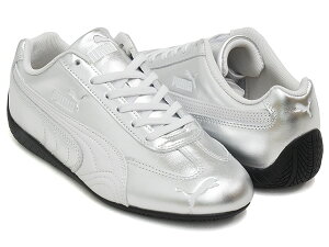 PUMA SPEEDCAT SILVER WNS�y�v�[�} �X�s�[�h�L���b�g �E�B�����Y�z�y�V���o�[ ���[�V���O �h���C�r���O �V���[�Y ���[�v���t�@�C�� ���[�X�R�A ���f�B�[�X �O���[ �u���b�N�zFEATHER GRAY - PUMA BLACK
