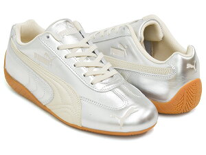 PUMA SPEEDCAT SILVER WNS�y�v�[�} �X�s�[�h�L���b�g �E�B�����Y�z�y�V���o�[ ���[�V���O �h���C�r���O �V���[�Y ���[�v���t�@�C�� ���[�X�R�A ���f�B�[�X �z���C�g �K���zALPINE SNOW - GUM