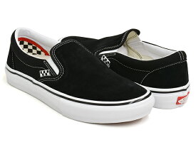 VANS SKATE SLIP-ON【バンズ スケート スリッポン】【スケートボード SKATEBOARDING SB プロ PRO】BLACK / WHITE