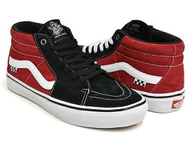 VANS SKATE GROSSO MID 【バンズ スケート グロッソ ミッド】【スケートボード SKATEBOARDING SB プロ PRO】BLACK / RED