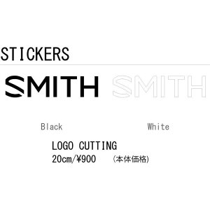 ylR|XցzSMITH X~X LOGO CUTTING STICKER 20cm S JbeBO XebJ[ oR ނ AEghA XP[g Xm[{[h XL[