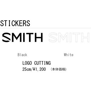 ylR|XցzSMITH X~X LOGO CUTTING STICKER 25cm S JbeBO XebJ[ oR ނ AEghA XP[g Xm[{[h XL[