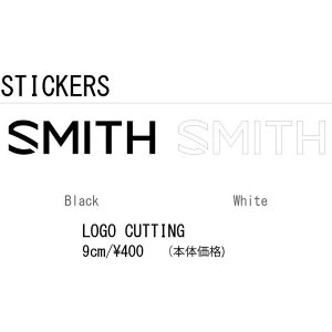 ylR|XցzSMITH X~X LOGO CUTTING STICKER 9cm S JbeBO XebJ[ oR ނ AEghA XP[g Xm[{[h XL[