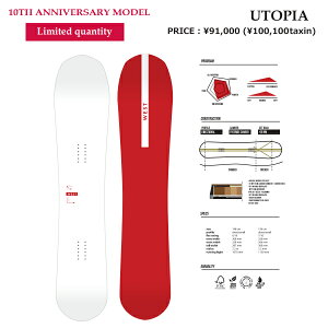 [T]23-24 WEST Snowboarding SNOWBOARD 10Nf EGXg Xm[{[h UTOPIA 10th obNJg[ T[tCh t[Ch nCubh Lo[ J[rO